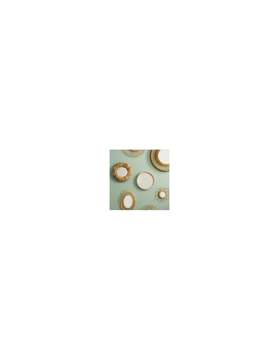 SPECCHIO 166979 BEATRIZ D45CM SEAGRASS