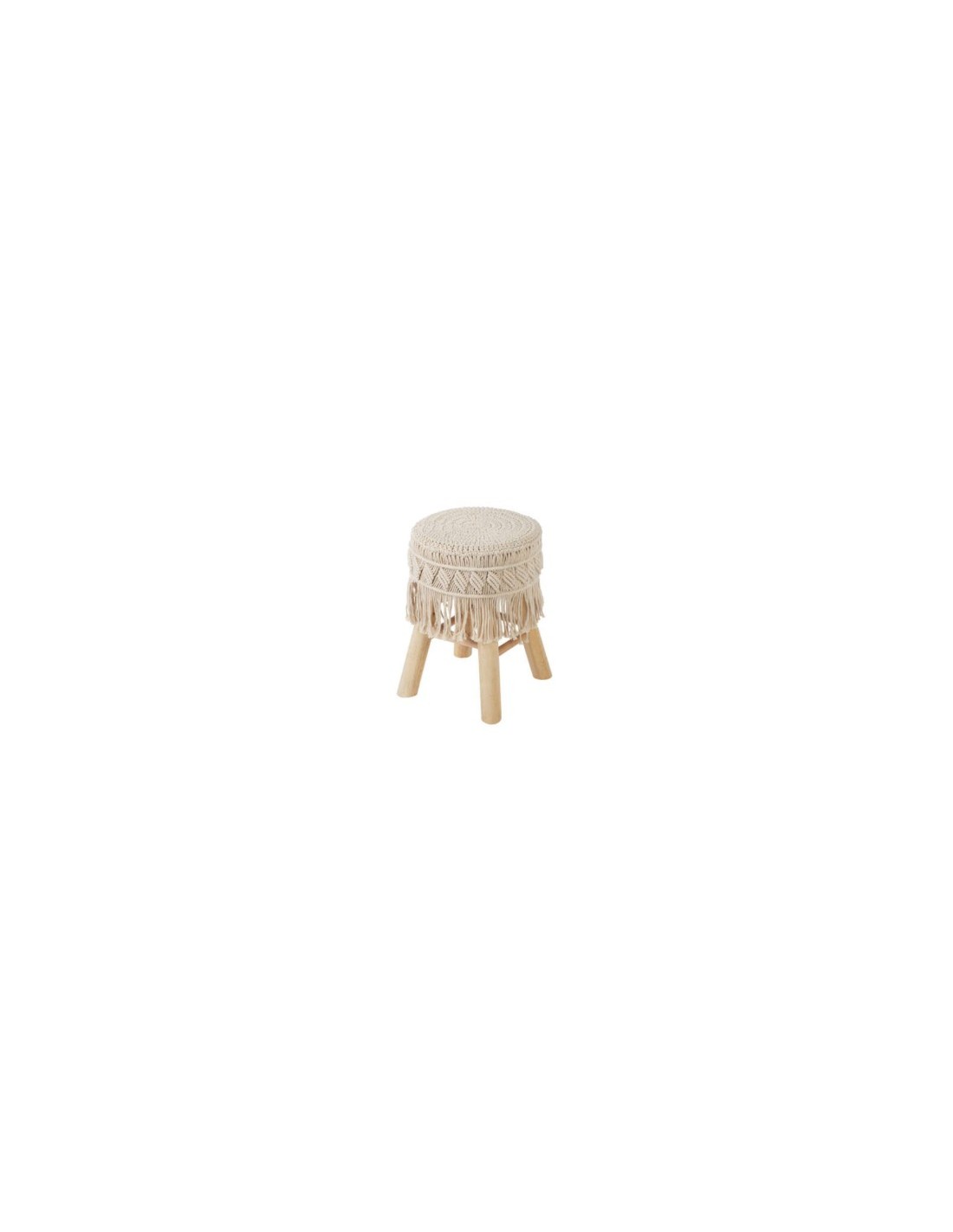 SGABELLO 157154 IRAM MACRAME'BEIGE
