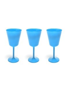 SET 3 CALICI 09498 BLU 280ML ELEGANT