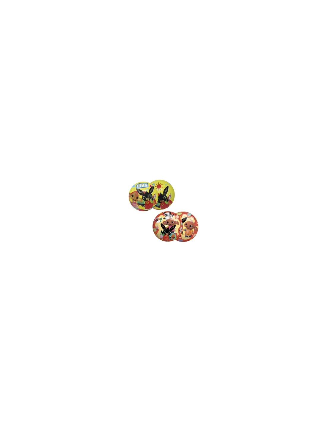 Pallone Bing 22 cm, Pallone in PVC, Diametro 230 mm, Brandizzato Bing, Leggero e Facile da Lavare