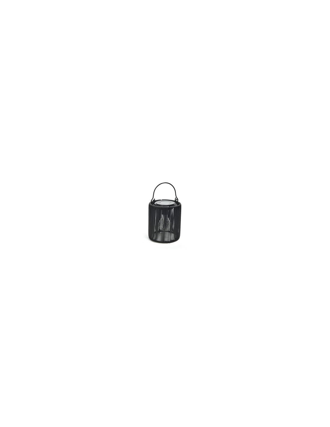 LAMPADA SOLARE 08124 NERO 14X16CM METALLO/PLASTICA