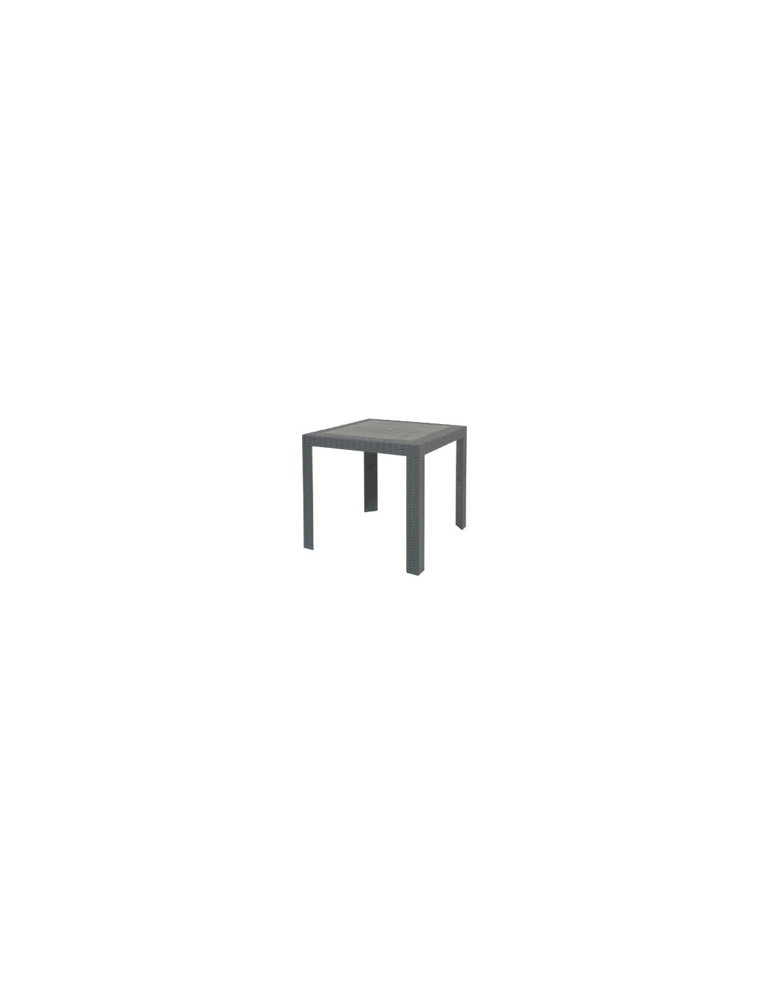 TAVOLO SATURNO IN PLASTICA 80X80X72 CM ANTRACITE ARETA su TreG Ingr...