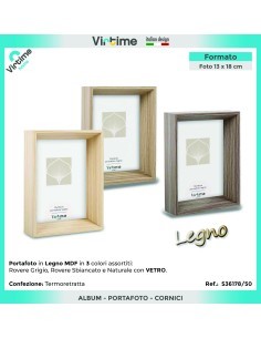 PORTAFOTO S36178/50 MDF/LEGNO 13X18 ASSORTITO