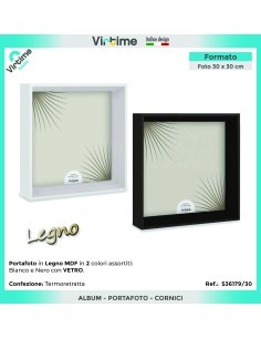 PORTAFOTO S36179/30 MDF 30X30 ASSORTITO
