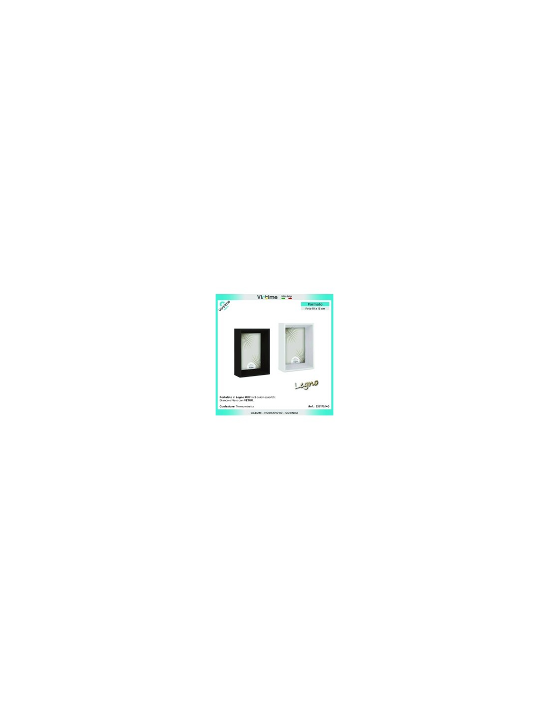 PORTAFOTO S36179/40 MDF 10X15 ASSORTITO