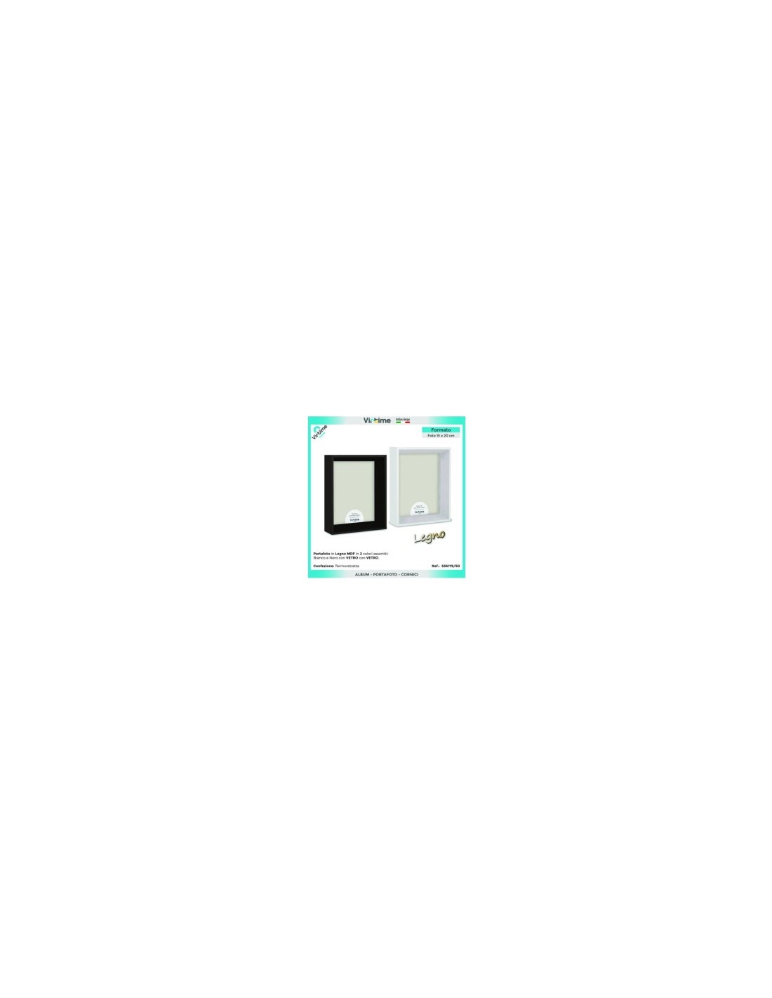 PORTAFOTO S36179/60 MDF 15X20 ASSORTITO