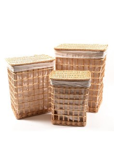 PORTABIANCHERIA 12412 1 MIS VIMINI NATURALE 31X21X39CM