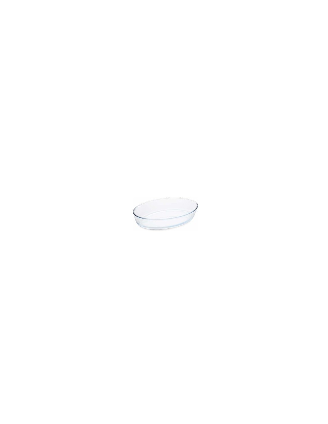 TEGLIA OVALE 35X24CM BOROSILICATO