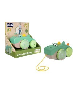 Chicco Drillo il Coccodrillo Trainabile - Gioco Pull Along in Plastica Riciclata