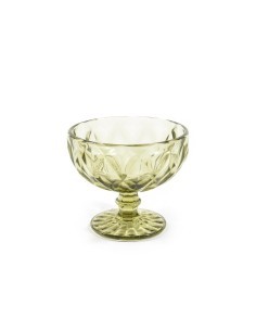 COPPA 07953 VETRO VERDE CHIARO 350ML 12X10,5CM