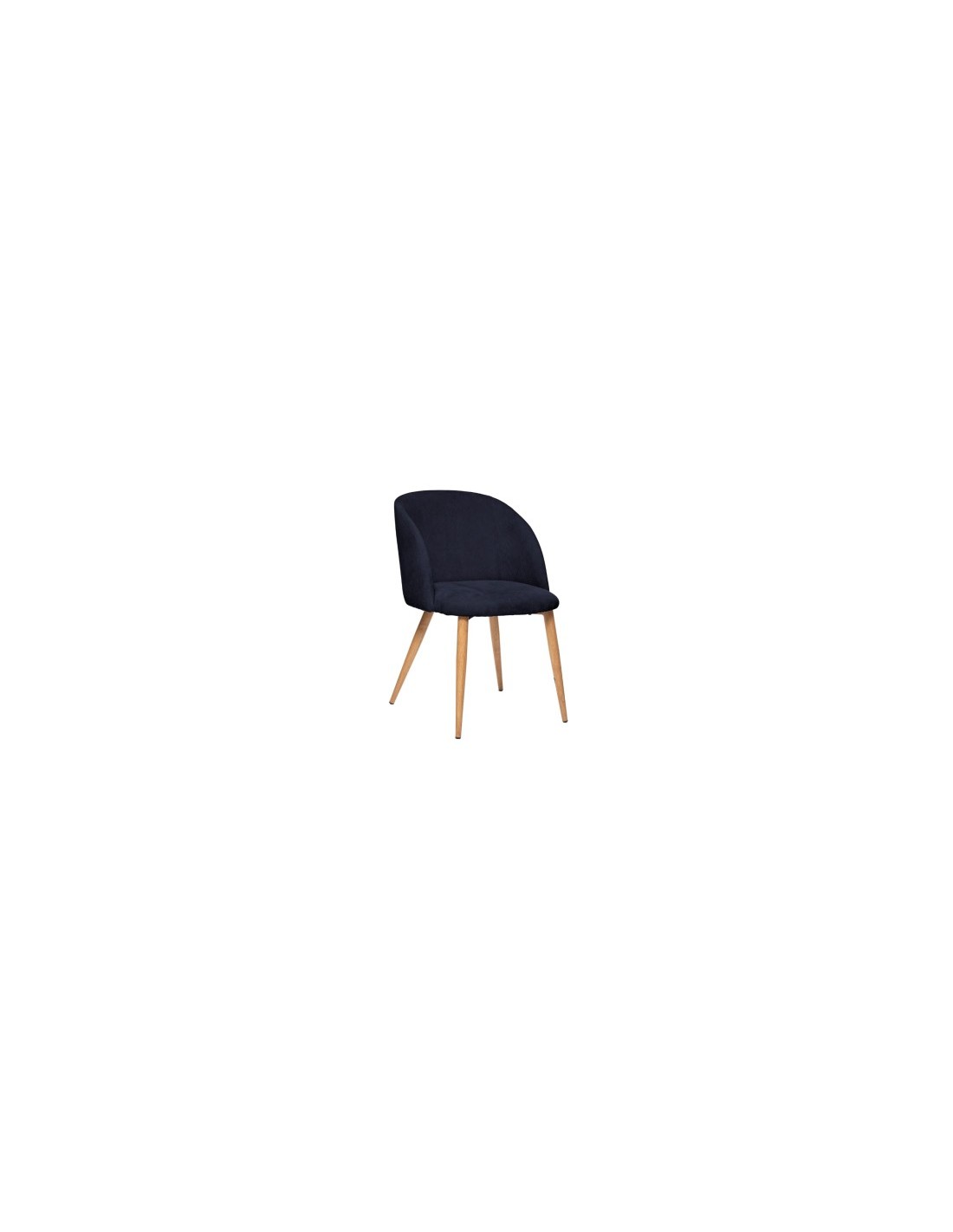 POLTRONA 184913B VELLUTO BLU INCHIOSTRO