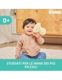 GUND Baby, Sonaglio Ad Anello Rosa, Peluche Sostenibile con Materiali Riciclati, Sonaglio in Legno per Neonati, 13 cm