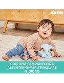 GUND Baby, Sonaglio Ad Anello Rosa, Peluche Sostenibile con Materiali Riciclati, Sonaglio in Legno per Neonati, 13 cm