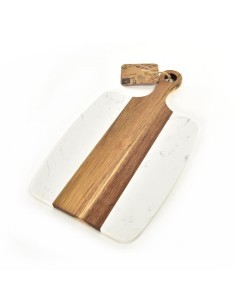 TAGLIERE 15153 LEGNO/MARMO BIANCO 35X20CM