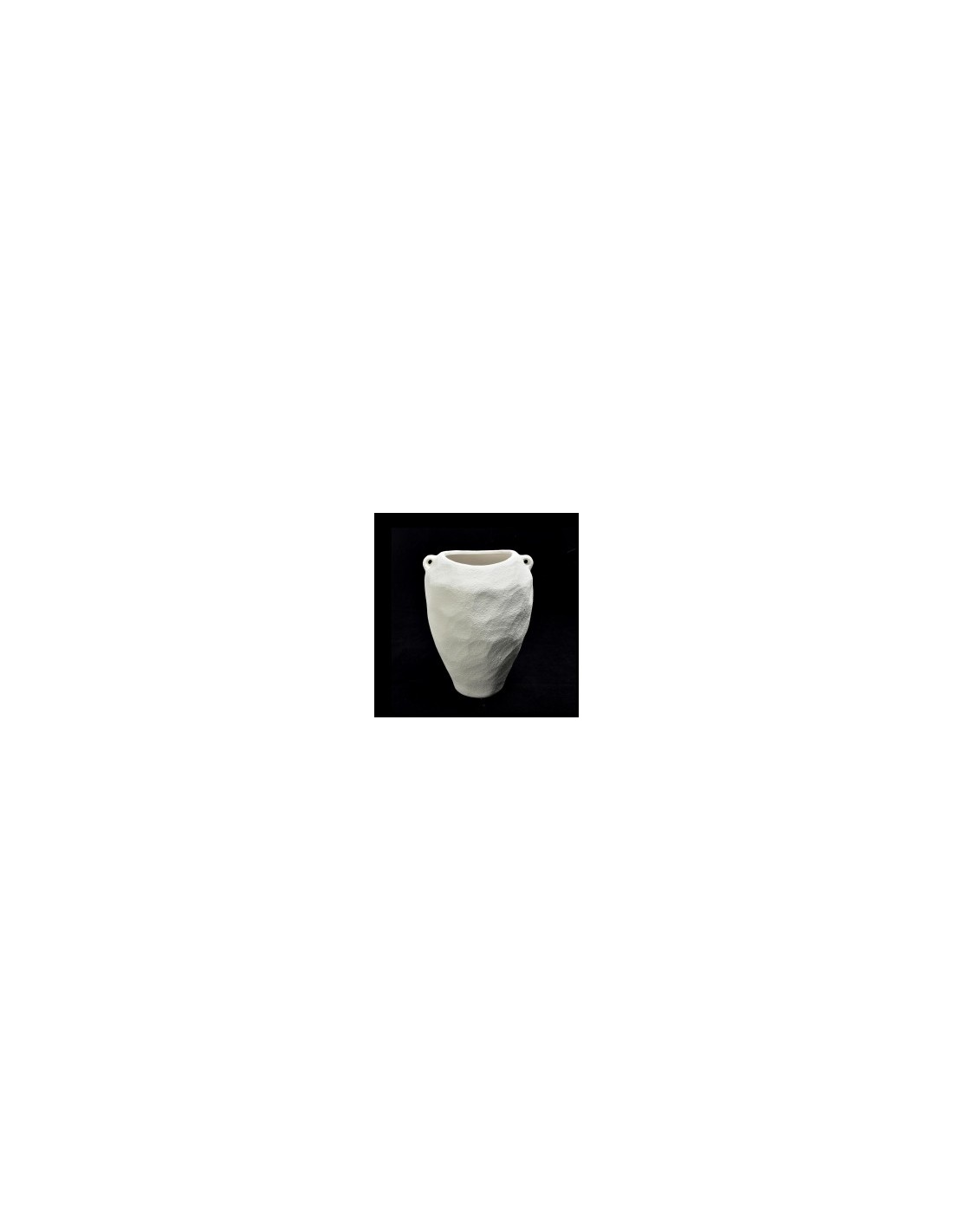 VASO 15443 CERAMICA 25X25X35CM BIANCO