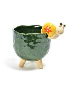 VASO 04522 CERAMICA CON ANIMALETTO 17X17CM