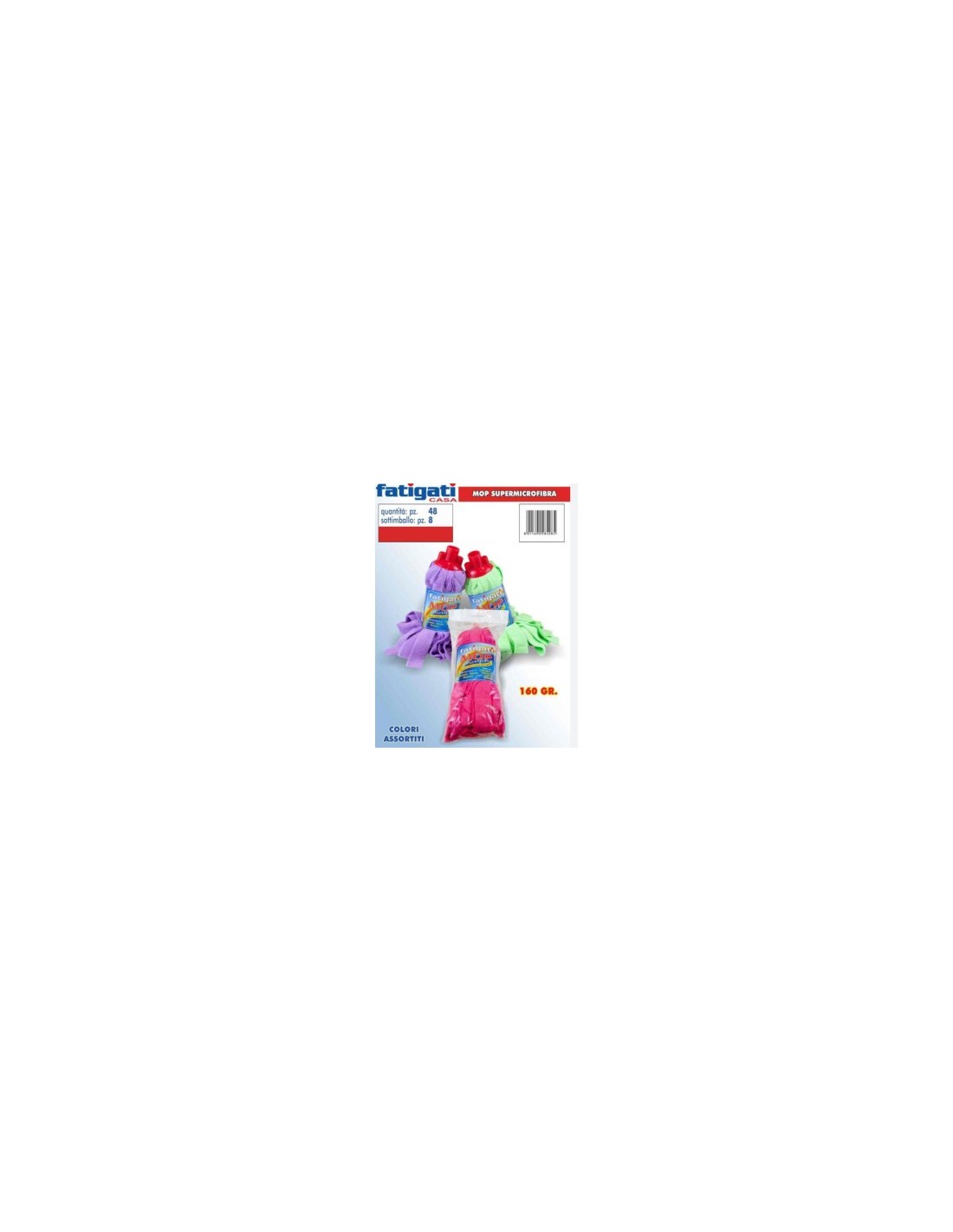 MOP MICROFIBRA 28408 160GR COLORI ASSORTITI