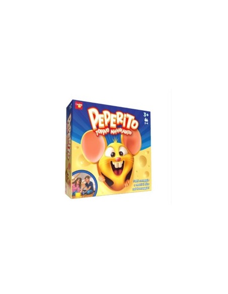 Rocco Giocattoli Peperito Topino Mangiadito, gioco da tavolo per bambini, gioco divertente per bimbi
