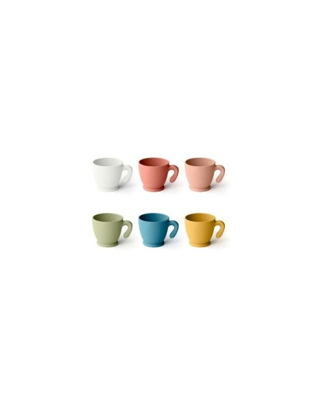 SET 6 TAZZINE CAFFE 21425552 80CC COLORI ASSORTITI