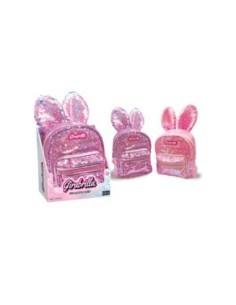 Girabrilla Bunny Backpack, Zainetto Coniglio, Paillettes Reversibili, Spalline Regolabili, Nice Group