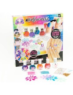 Influencer Rainbow Manicure, Set Nail Art Bambini, Smalti Cambia Colore, Nice Group