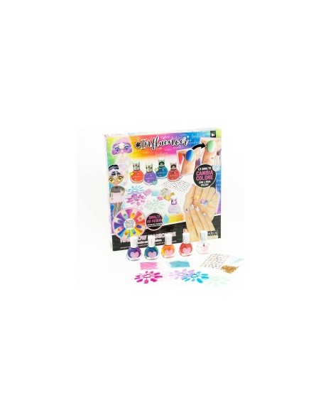Influencer Rainbow Manicure, Set Nail Art Bambini, Smalti Cambia Colore, Nice Group