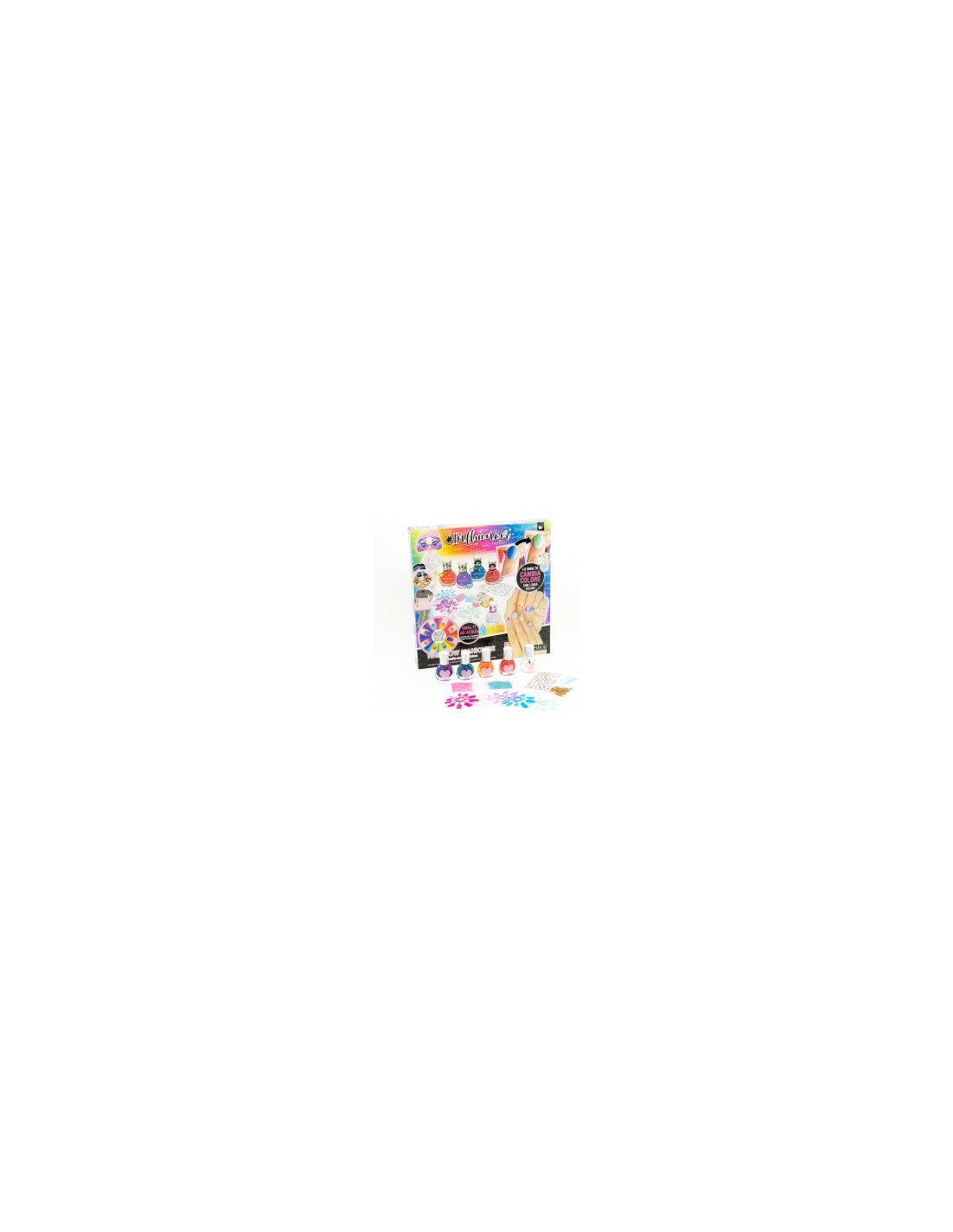 Influencer Rainbow Manicure, Set Nail Art Bambini, Smalti Cambia Colore, Nice Group