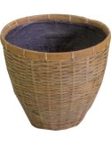 PORTAVASO CEMENTO BAMBOO 39xH.34cm 363679