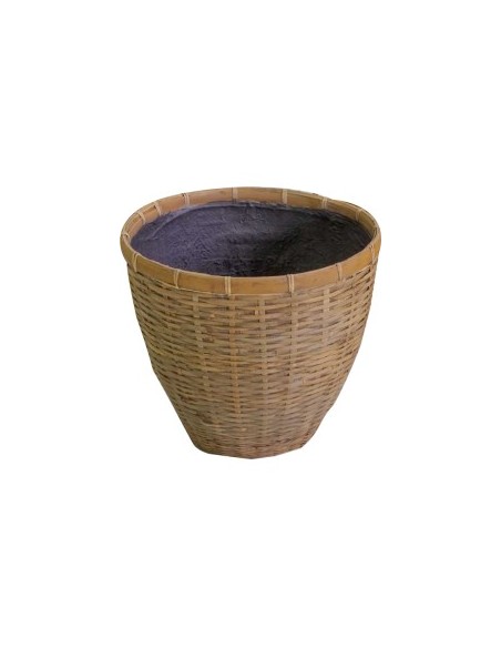 PORTAVASO CEMENTO BAMBOO 39xH.34cm 363679