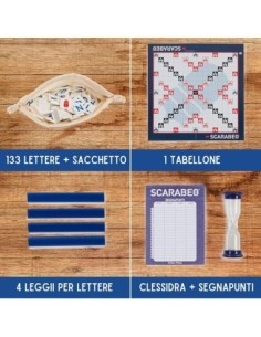 Scarabeo Classico Edizione 2023 Gioco da Tavolo di Parole Spin Master Editrice Giochi 8+