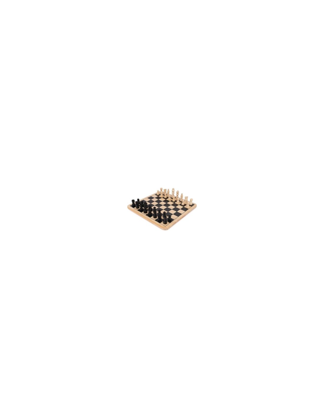 Scacchiera 3 in 1, Scacchi Dama e Tris, scacchiera in legno, giochi da tavolo classici, per bambini e famiglie, 6 anni+