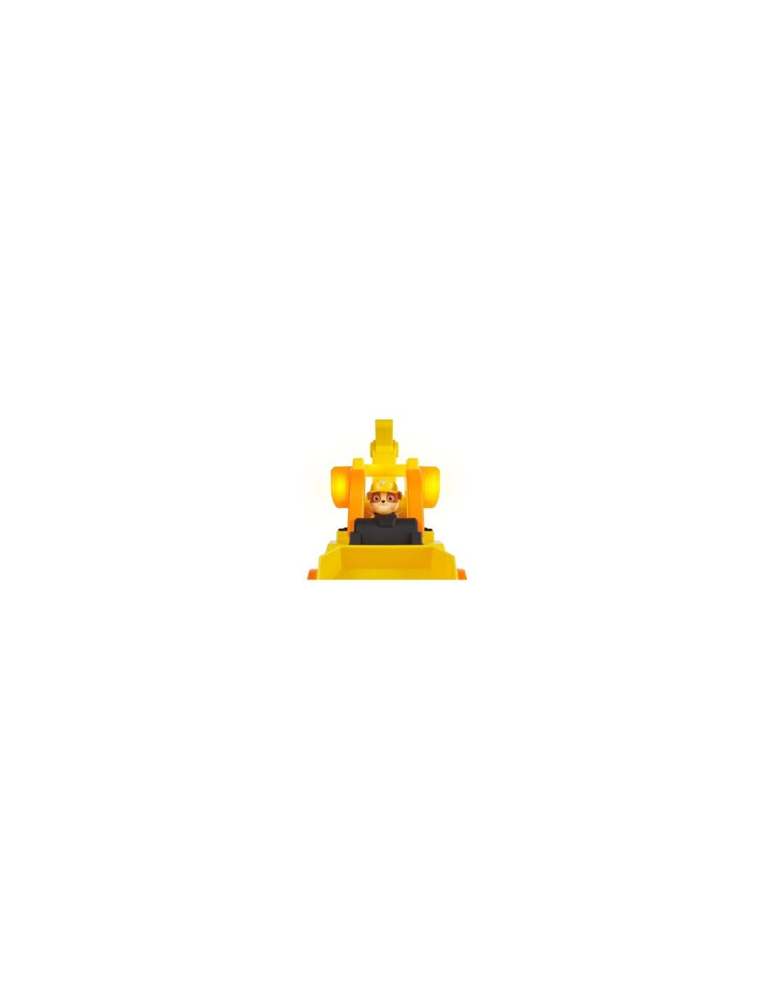 Rubble & Crew, Veicolo Deluxe Bulldozer di Rubble con Luci, Suoni e Personaggio, Giocattolo per Bambini 3+ Anni