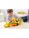 Rubble & Crew, Veicolo Deluxe Bulldozer di Rubble con Luci, Suoni e Personaggio, Giocattolo per Bambini 3+ Anni