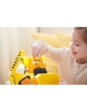Rubble & Crew, Veicolo Deluxe Bulldozer di Rubble con Luci, Suoni e Personaggio, Giocattolo per Bambini 3+ Anni