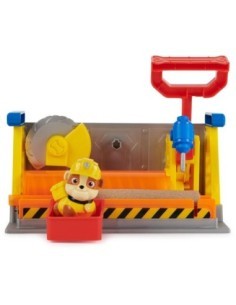 Rubble & Crew Officina di Rubble, Set da Costruzione con Personaggio Rubble, Sabia Kinetic Sand e Strumenti, 3 Anni+