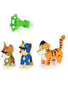 Paw Patrol Jungle Pups con 2 Statuette e Animale della Giungla