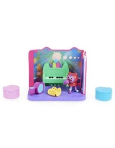 Gabby's Dollhouse Groovy Music Room, Personaggio Daniel James Catnip, 2 Accessori, 2 Mobili, 2 Scatole con Sorpresa