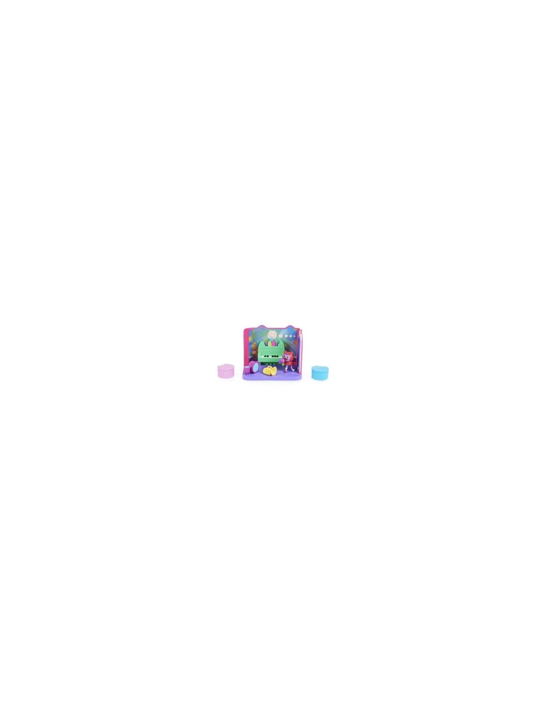 Gabby's Dollhouse Groovy Music Room, Personaggio Daniel James Catnip, 2 Accessori, 2 Mobili, 2 Scatole con Sorpresa