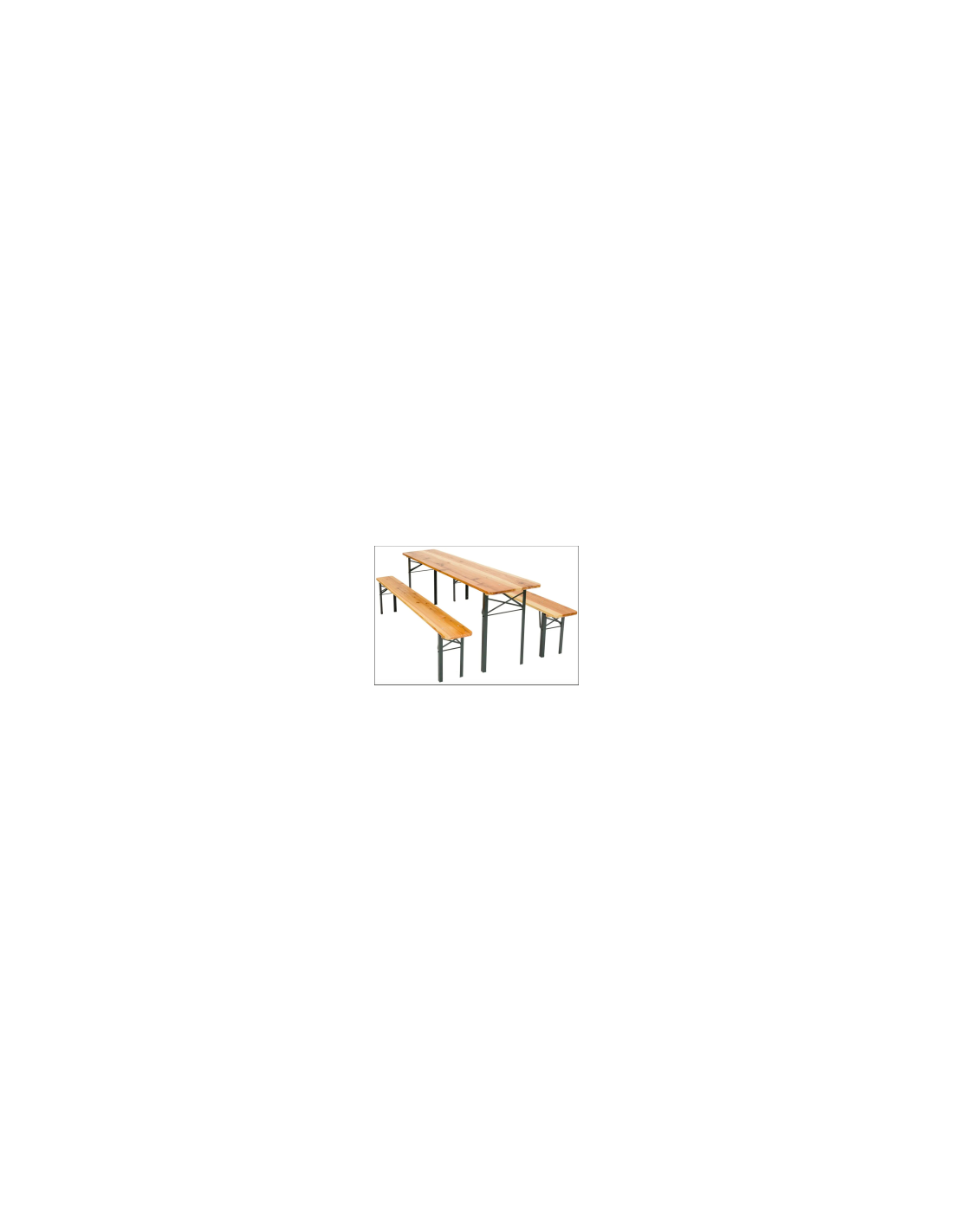 SET BIRRERIA 200X60 TAVOLO+2 PANCHE
