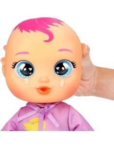 Cry Babies Newborn Bath Time Zoe, bambola che reagisce al bagno, giocattolo per bambini 18 mesi+