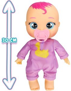 Cry Babies Newborn Bath Time Zoe, bambola che reagisce al bagno, giocattolo per bambini 18 mesi+