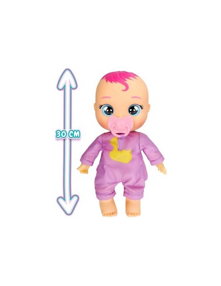 Cry Babies Newborn Bath Time Zoe, bambola che reagisce al bagno, giocattolo per bambini 18 mesi+