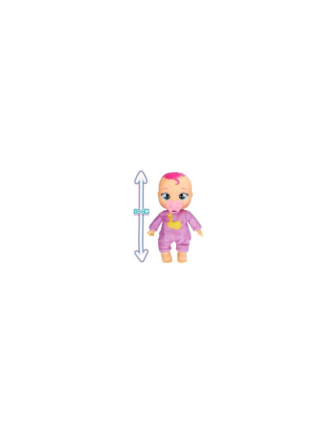 Cry Babies Newborn Bath Time Zoe, bambola che reagisce al bagno, giocattolo per bambini 18 mesi+