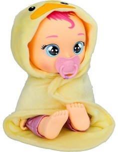 Cry Babies Newborn Bath Time Zoe, bambola che reagisce al bagno, giocattolo per bambini 18 mesi+