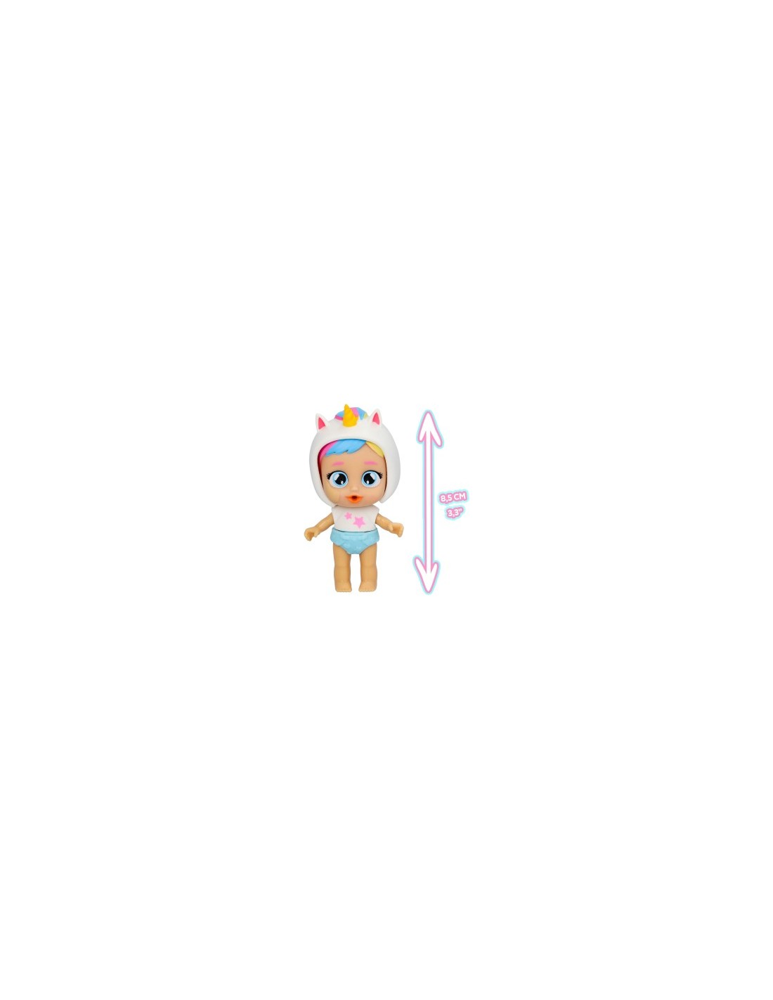 Playtime Cry Babies Dreamy con girello interattivo, bambola da collezione Day Care, giocattolo per bambini 4-6 anni