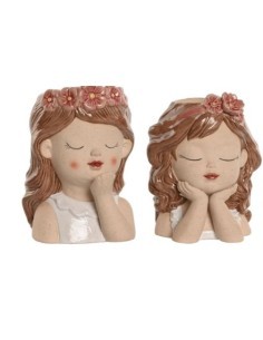 FIORIERA MC212834 RAGAZZA 12X14X18CM ASSORTITO