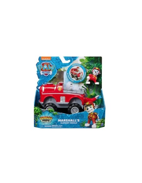 PAW Patrol Jungle Pups, veicolo elefante di Marshall, personaggio Marshall, giochi per bambini 3 anni+