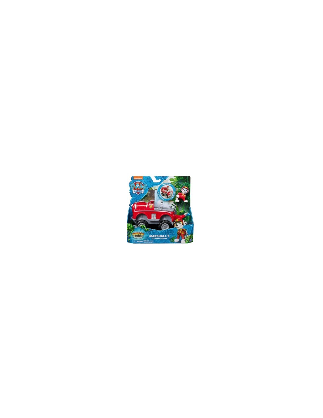 PAW Patrol Jungle Pups, veicolo elefante di Marshall, personaggio Marshall, giochi per bambini 3 anni+