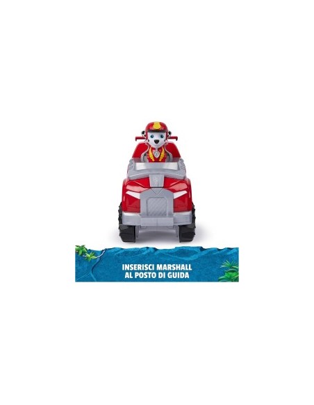 PAW Patrol Jungle Pups, veicolo elefante di Marshall, personaggio Marshall, giochi per bambini 3 anni+