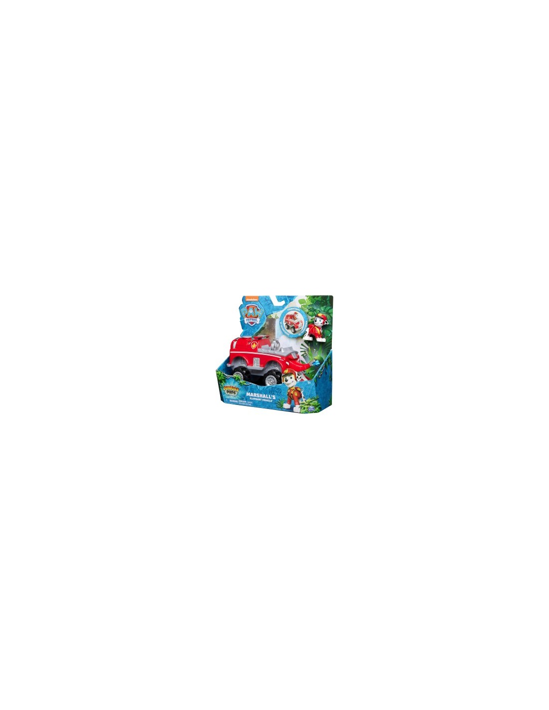 PAW Patrol Jungle Pups, veicolo elefante di Marshall, personaggio Marshall, giochi per bambini 3 anni+